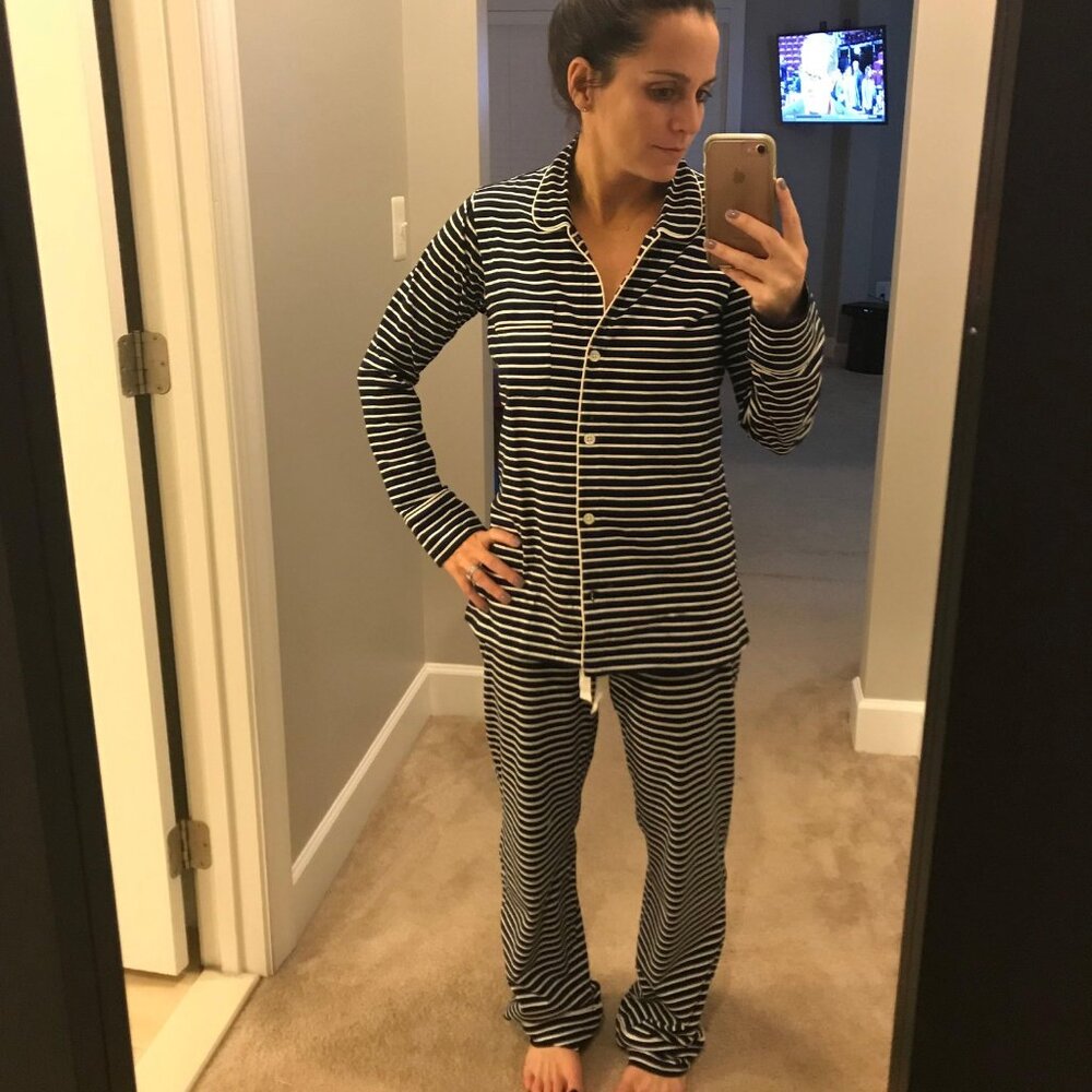 J.Crew Stripe Pajamas Sz XS.